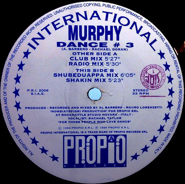 (CM1857) Murphy ‎– Dance # 3