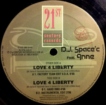 (29406) DJ Space'C Feat Anne ‎– Love 4 Liberty