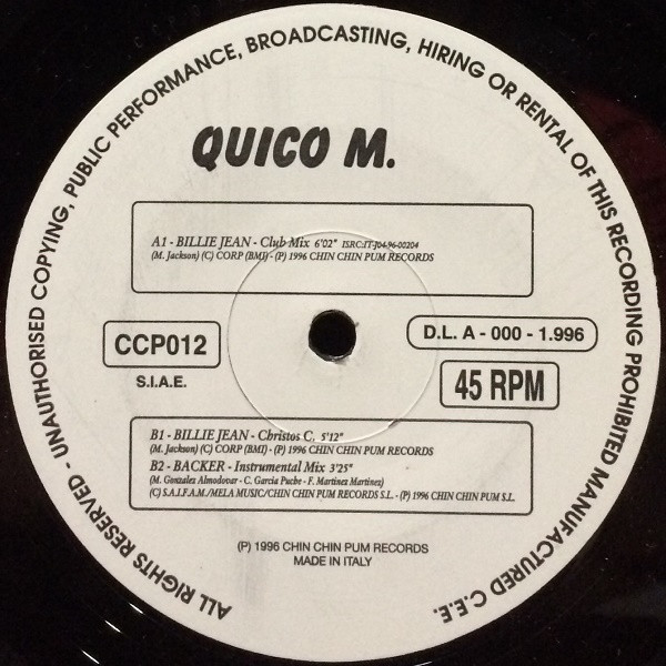 (13449) Quico M. ‎– Billie Jean