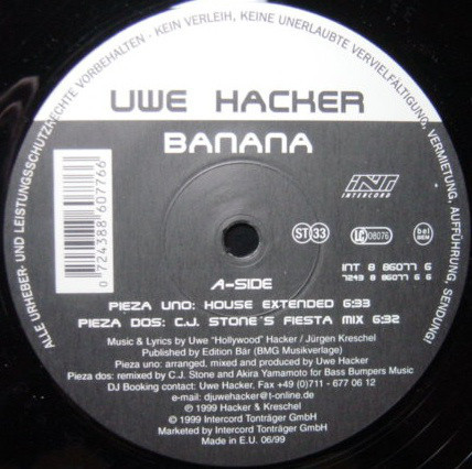 (29159) Uwe Hacker ‎– Banana