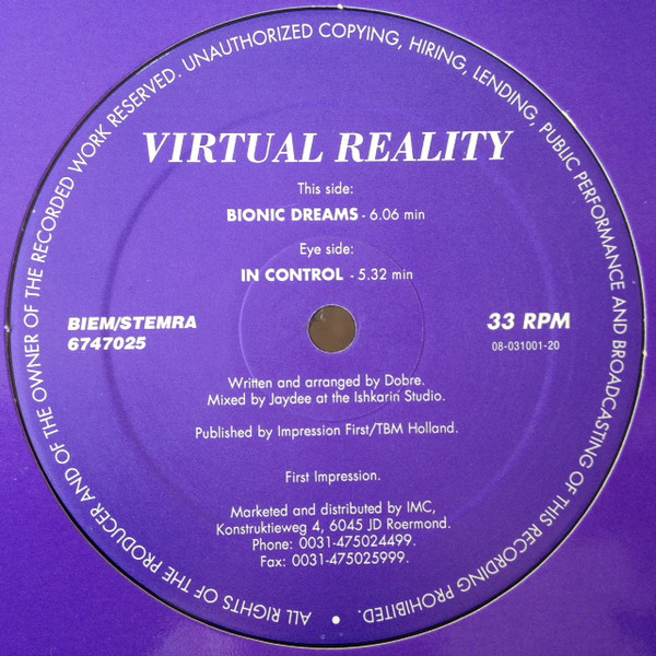 (MA316) Virtual Reality ‎– In Control