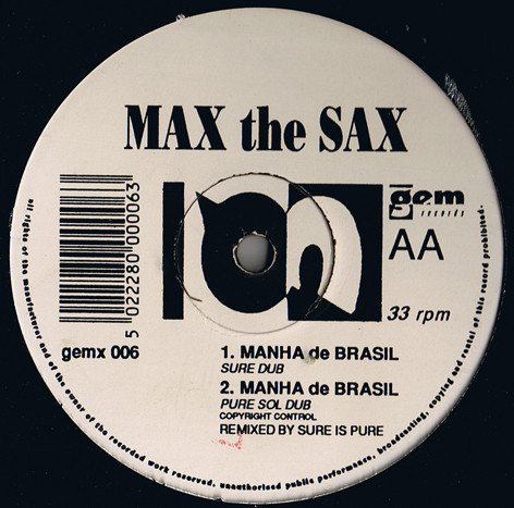 (RIV695) Max The Sax ‎– Manha De Brasil