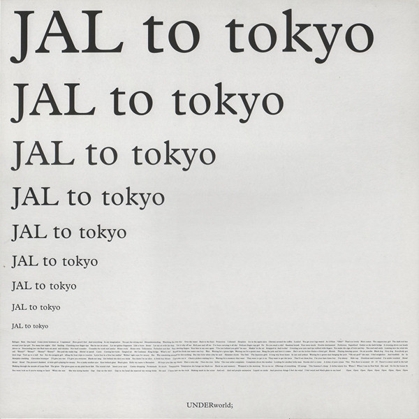 (RIV313) Underworld ‎– JAL To Tokyo