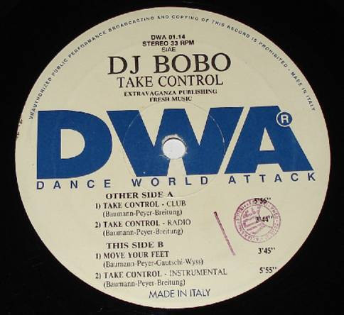 (A0831) DJ BoBo ‎– Take Control