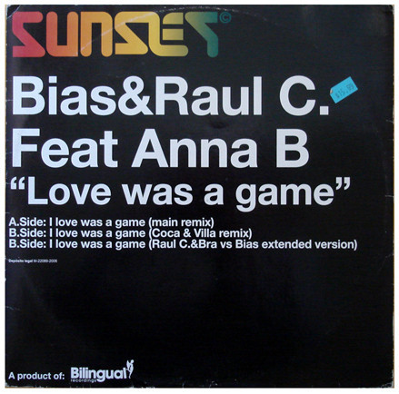 (11240) Bias & Raul C Feat. Anna B ‎– Love Was A Game