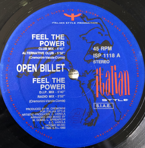 (29595) Open Billet ‎– Feel The Power