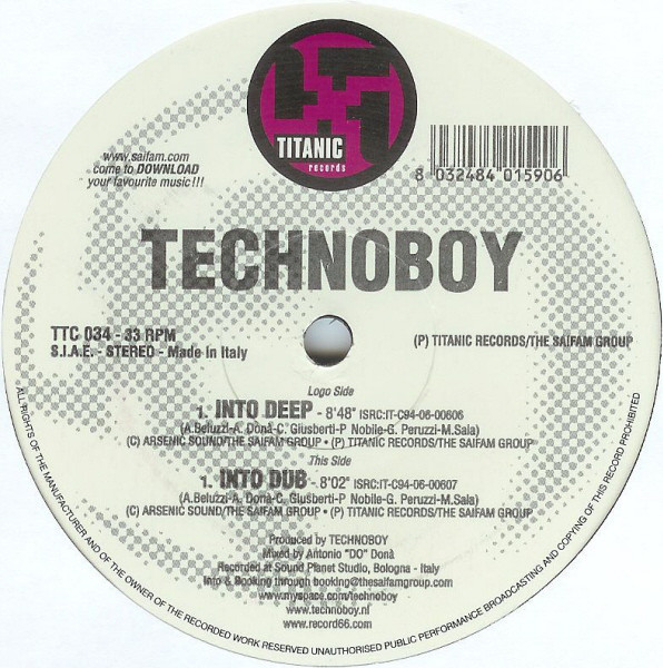 (12625) Technoboy ‎– Into Deep