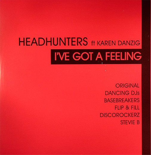 (12384) Headhunters Ft Karen Danzig ‎– I've Got A Feeling (2x12)