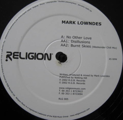 (28380) Mark Lowndes ‎– No Other Love