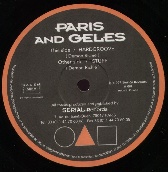 (CUB1916) Paris And Geles ‎– Hardgroove / Stuff