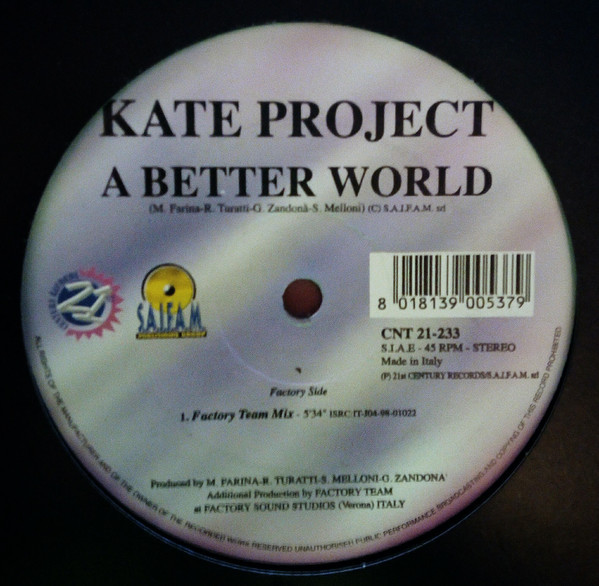 (7482) Kate Project ‎– A Better World