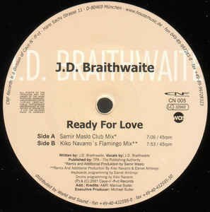 (A1248) J.D. Braithwaite ‎– Ready For Love