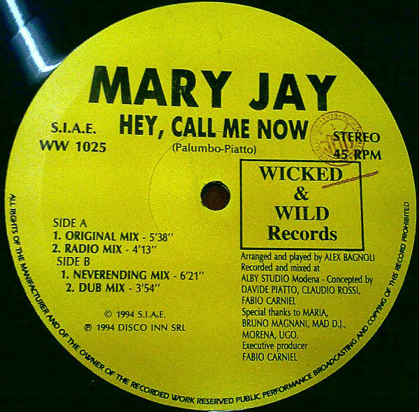 (JR30) Mary Jay ‎– Hey, Call Me Now