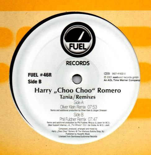 (JR1505) Harry "Choo Choo" Romero ‎– Tania (Remixes)
