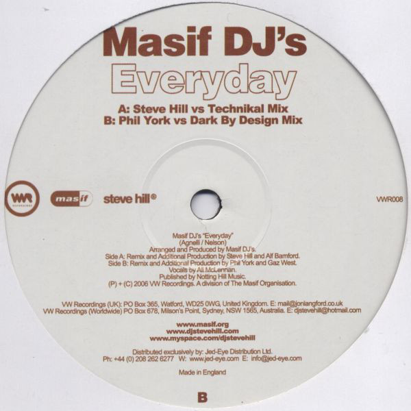 (13402) Masif DJ's ‎– Everyday (CLICK PRINCIPIO CARA B)