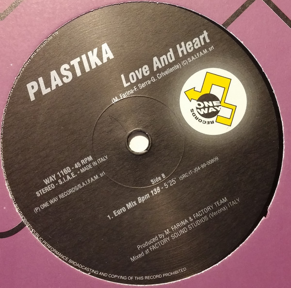 (2789) Plastika ‎– Love & Heart