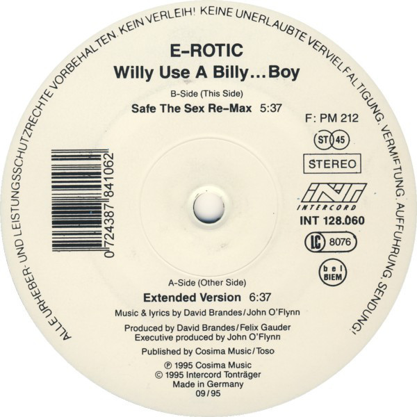 (RIV361) E-Rotic ‎– Willy Use A Billy… Boy
