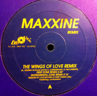 (CM1779) Maxxine ‎– The Wings Of Love (Remix)