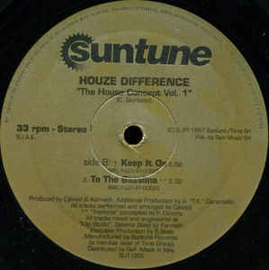 (CM1712) Houze Difference ‎– The House Concept Vol. 1
