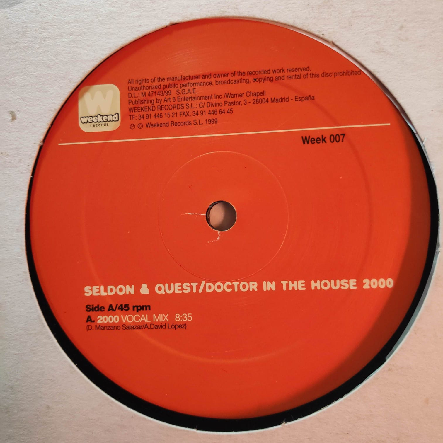 (28151) Seldon & Quest ‎– Doctor In The House 2000