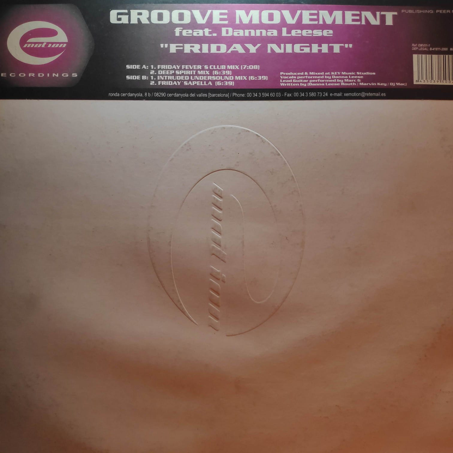 (28174) Groove Movement Feat Danna Leese ‎– Friday Night
